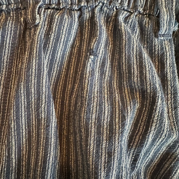 Free People Women’s Runyon Oversized Blue Striped Harem Wide Leg Pants Size XS - Picture 3 of 10
